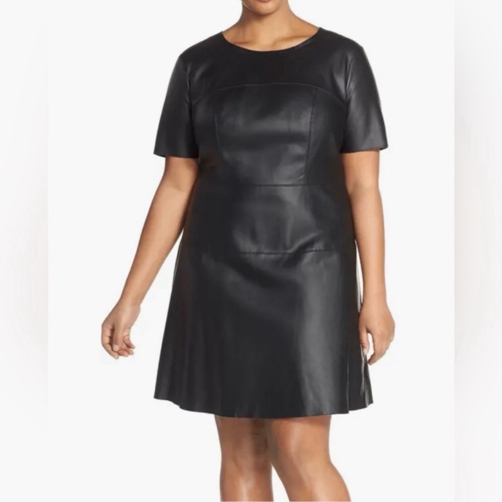 Black A-Line Mini Dress with Raglan Sleeves